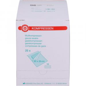 MULLKOMPRESSEN 20x25 cm steril 16fach