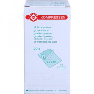 MULLKOMPRESSEN 5x5 cm steril 12fach