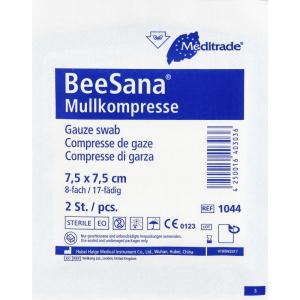 MULLKOMPRESSEN 7,5x7,5 cm steril 8fach