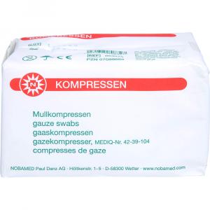 MULLKOMPRESSEN 7,5x7,5 cm unsteril 8fach