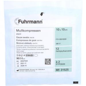 MULLKOMPRESSEN Set 10x10 cm steril 12fach