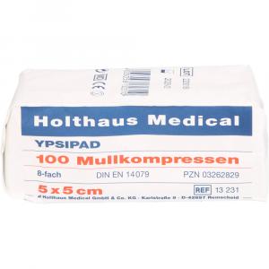 MULLKOMPRESSEN YPSIPAD 5x5 cm unsteril 8fach