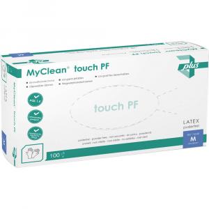 MYCLEAN touch PF Handsch.unsteril Latex Gr.M