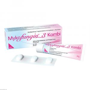 MYKOFUNGIN 3 Kombi 200 mg Vaginaltab.+10 mg/g Cre.