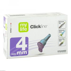 MYLIFE Clickfine Pen-Nadeln 4 mm 32 G