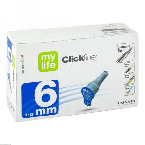 MYLIFE Clickfine Pen-Nadeln 6 mm 31 G