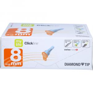 MYLIFE Clickfine Pen-Nadeln 8 mm 31 G Diamond Tip