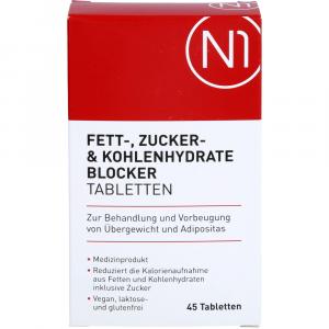 N1 Fett- Zucker- & Kohlenhydrate Blocker Tabletten