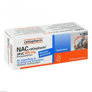 NAC-ratiopharm akut 600 mg Hustenlöser Brausetabl.