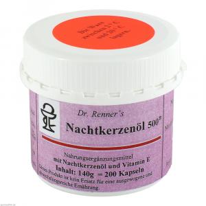 NACHTKERZENÖL 500 mg Dr.Renner's Kapseln
