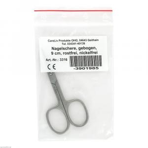 NAGELSCHERE 9 cm gebogen rostfrei