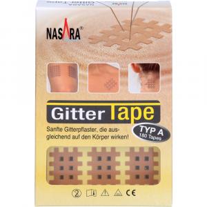 NASARA Gitter Tape Type A 2,2x2,7 cm 20x9 Pflaster