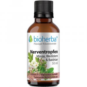 NERVENTROPFEN Minze Weißdorn & Baldrian Tinktur