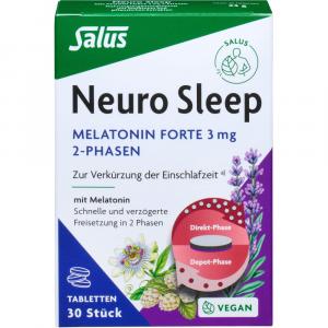 NEURO SLEEP Melatonin Forte 3mg 2-Phasen Tab.Salus