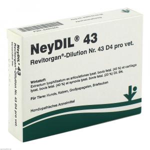 NEYDIL Nr.43 Revitorgan Dil.D 4 pro Ampullen vet.