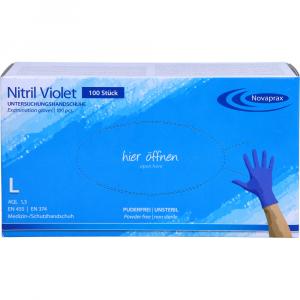 NITRIL HANDSCHUHE unste.puderfrei Gr.L blue violet