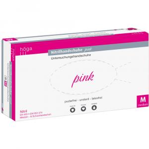 NITRIL HANDSCHUHE unste.puderfrei Gr.M pink