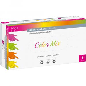 NITRIL HANDSCHUHE unste.puderfrei Gr.S Color Mix
