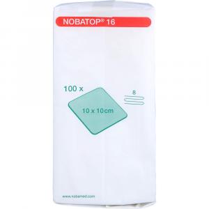 NOBATOP 16 Kompressen 10x10 cm unsteril