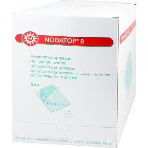 NOBATOP 8 Kompressen 10x10 cm steril