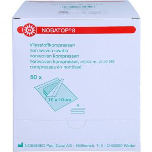 NOBATOP 8 Kompressen 10x10 cm steril