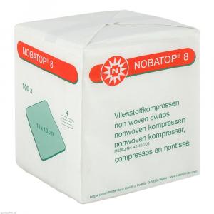 NOBATOP 8 Kompressen 10x10 cm unsteril