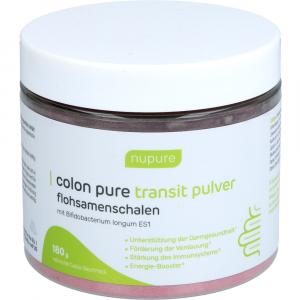 NUPURE colon pure transit pulver flohsamenschalen
