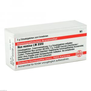 NUX VOMICA LM XVIII Globuli