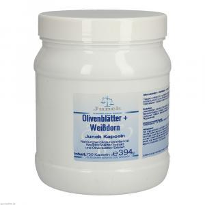 OLIVENBLÄTTER+Weißdorn Junek Kapseln