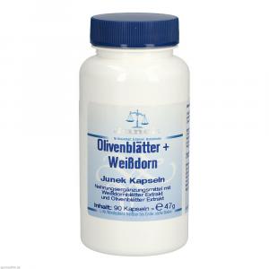 OLIVENBLÄTTER+Weißdorn Junek Kapseln
