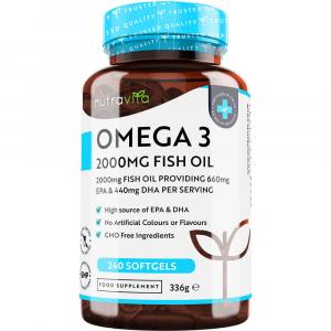 OMEGA-3 2000mg Fischöl+660mg EPA+440mg DHA Tag.dos