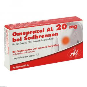 OMEPRAZOL AL 20 mg b.Sodbr.magensaftres.Tabletten