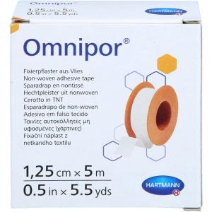 OMNIPOR Fixierpflaster Vlies 1,25 cmx5 m