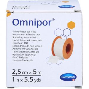 OMNIPOR Fixierpflaster Vlies 2,5 cmx5 m