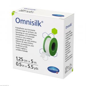 OMNISILK Fixierpflaster Kunstseide 1,25 cmx5 m