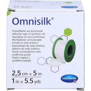 OMNISILK Fixierpflaster Kunstseide 2,5 cmx5 m