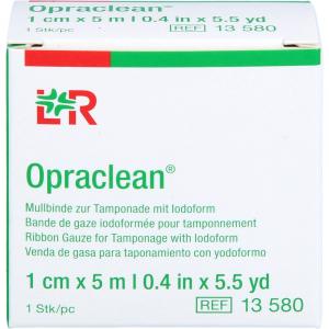 OPRACLEAN Mullbinde z.Tampon.m.Jodoform 1 cmx5 m