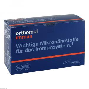 ORTHOMOL Immun Direktgranulat Himbeer/Menthol