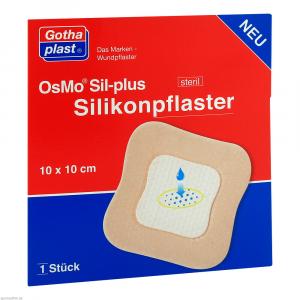 OSMO SIL-plus Silikonpflaster 10x10 cm steril