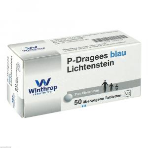 P DRAGEES blau