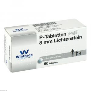 P TABLETTEN weiß 8 mm