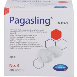 PAGASLING Mulltupfer Gr.3 pflaumengroß steril