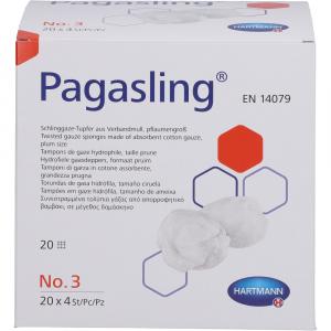 PAGASLING Mulltupfer Gr.3 pflaumengroß steril