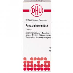 PANAX GINSENG D 12 Tabletten