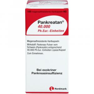 PANKREATAN 40.000 Ph.Eur.-Einheiten msr.Hartkaps.