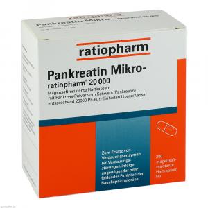 PANKREATIN Mikro-ratio.20.000 magensaftr.Hartkaps.