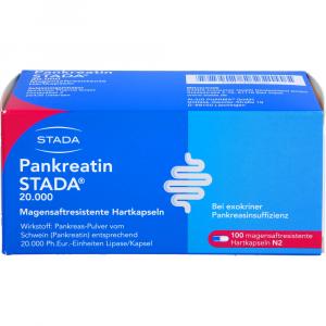 PANKREATIN STADA 20.000 magensaftres.Hartkapseln