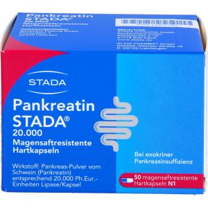 PANKREATIN STADA 20.000 magensaftres.Hartkapseln