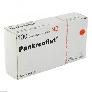PANKREOFLAT überzogene Tabletten