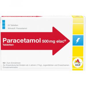 PARACETAMOL 500 mg elac Tabletten